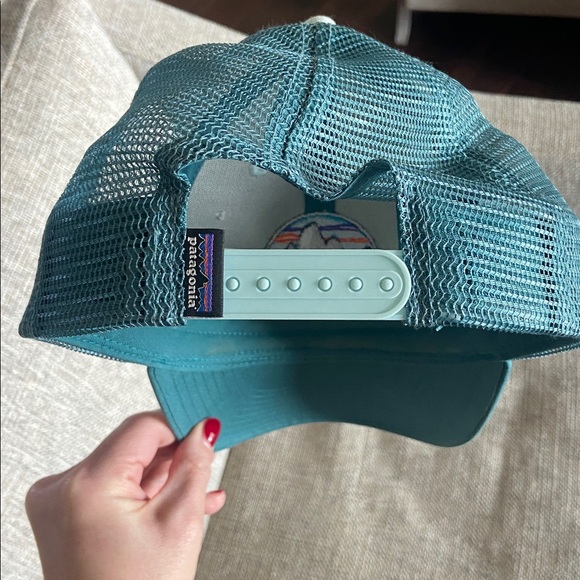 Patagonia Teal Logo Trucker Hat - Picture 4 of 6